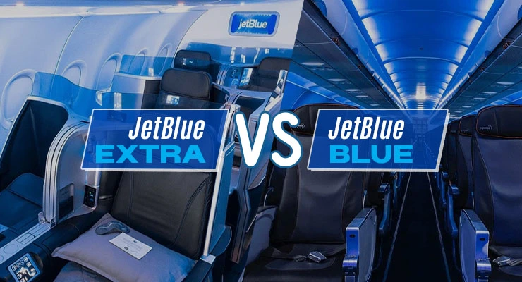 Blue Extra and Blue on JetBlue